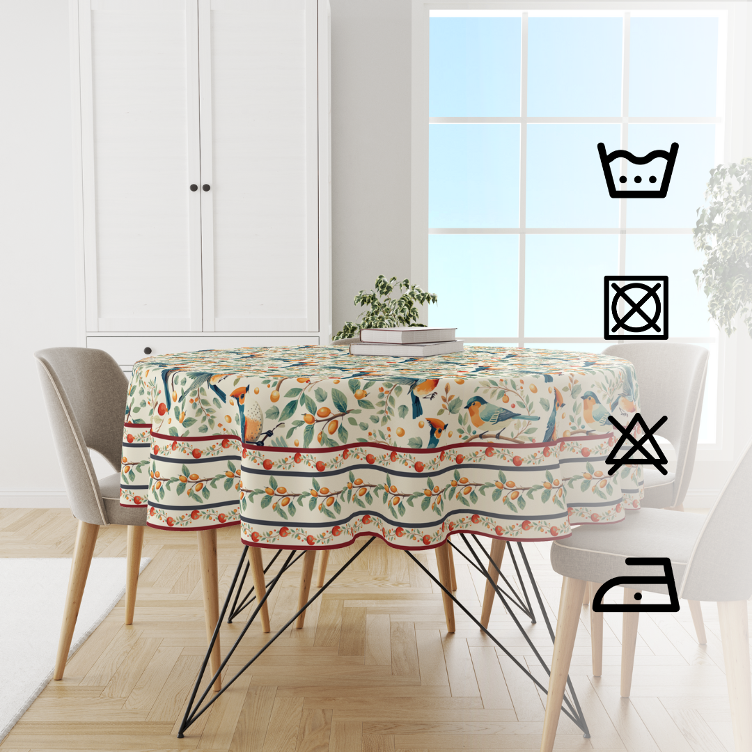 Bird in Nest | Premium Quality | Table Cloth/ Table Linen | Kitchen Linen - Image 4