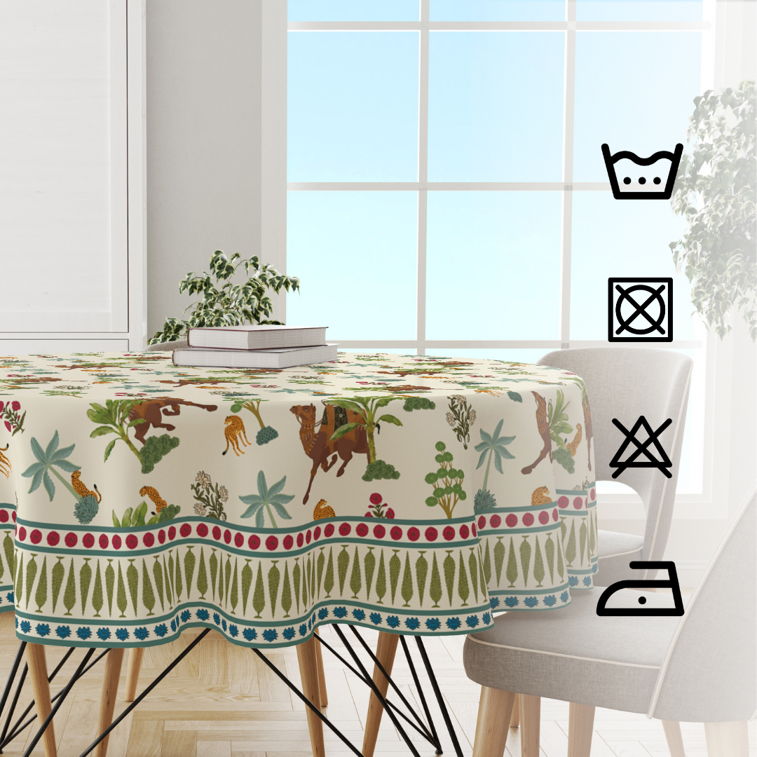 Camel Block | Premium Quality | Table Cloth/ Table Linen | Kitchen Linen - Image 3