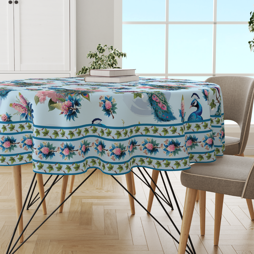 Peacock | Premium Quality | Table Cloth/ Table Linen | Kitchen Linen