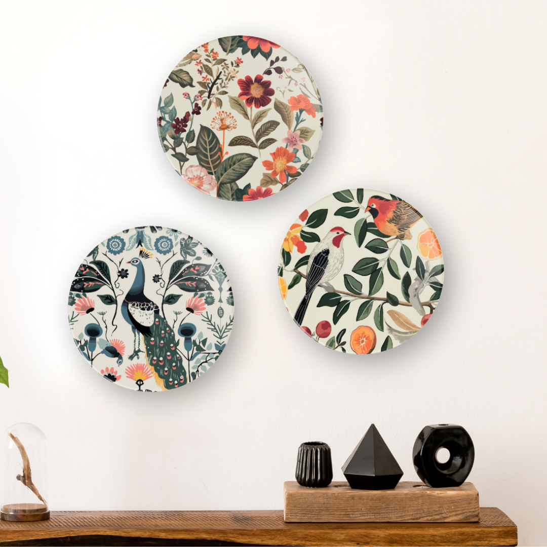 Floral | Premium Quality | Wall Plates/ Wall Art | Wall Hanging - Image 2