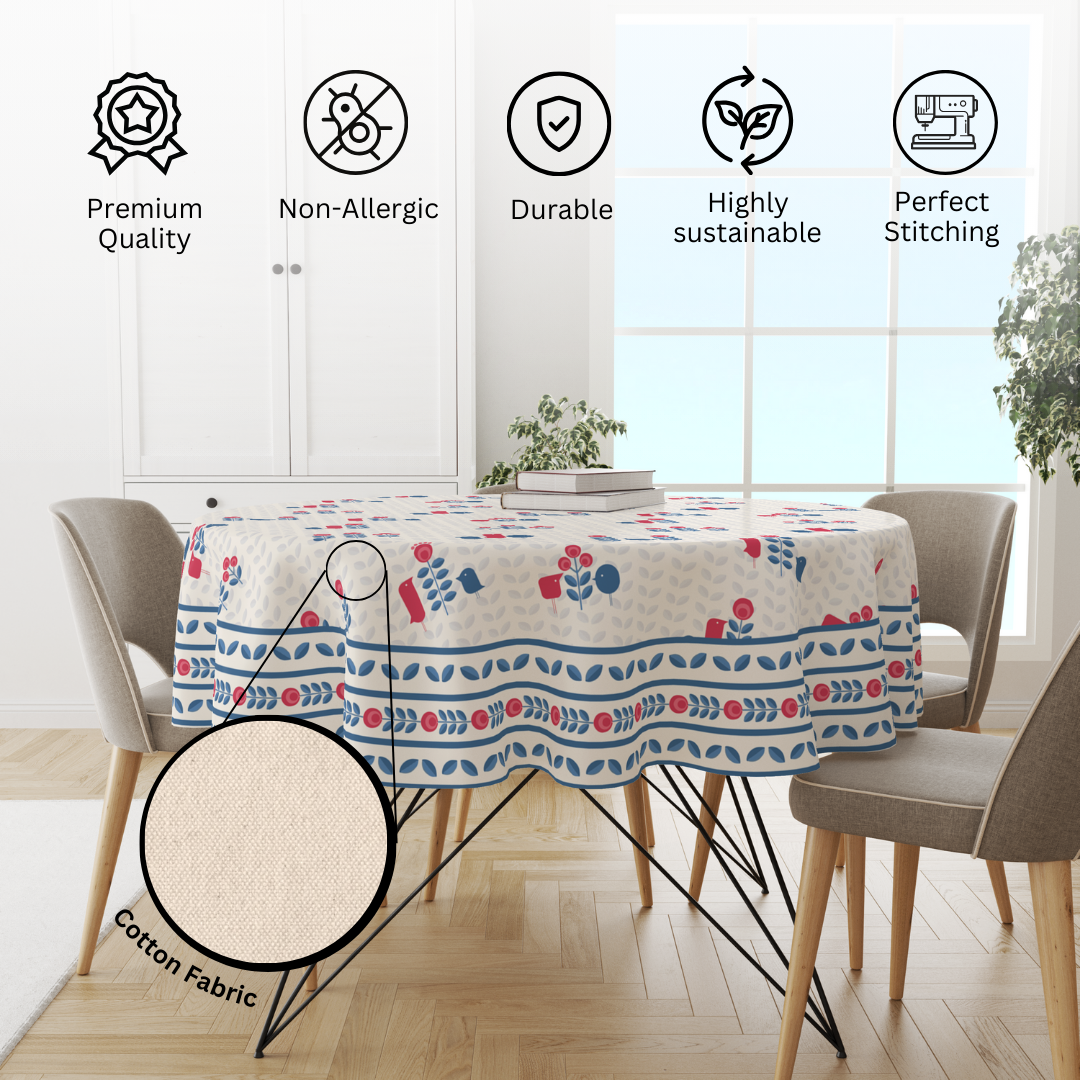 Blue Minimal | Premium Quality | Table Cloth/ Table Linen | Kitchen Linen - Image 4