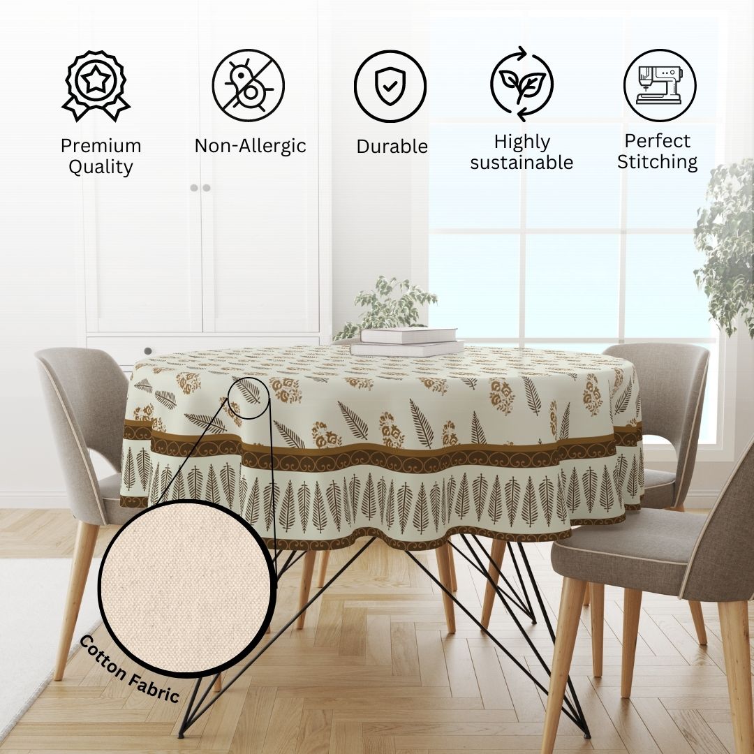 Brown Block | Premium Quality | Table Cloth/ Table Linen | Kitchen Linen - Image 5