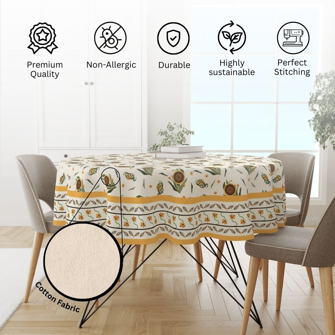 Sunflower | Premium Quality | Table Cloth/ Table Linen | Kitchen Linen - Image 4