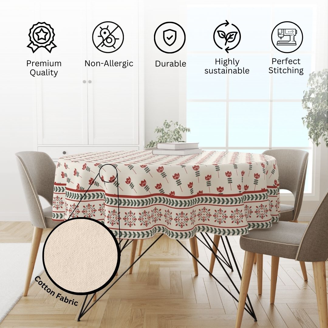 Floral Petal | Premium Quality | Table Cloth/ Table Linen | Kitchen Linen - Image 4