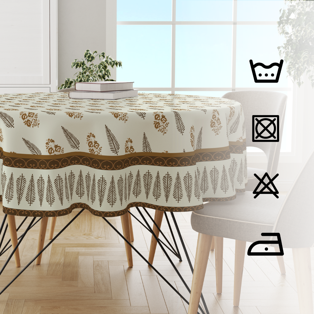 Brown Block | Premium Quality | Table Cloth/ Table Linen | Kitchen Linen - Image 6