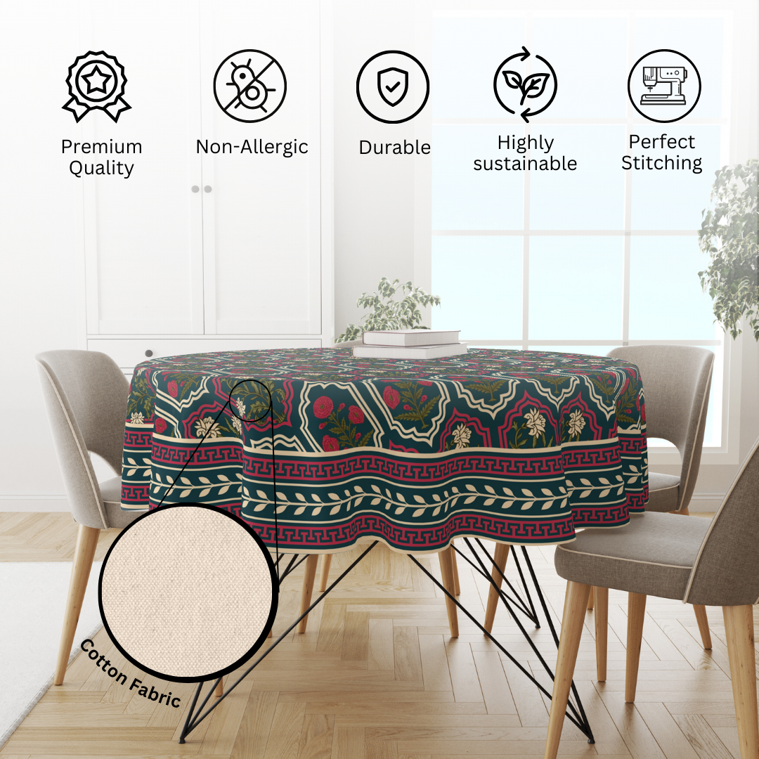 Rajputana Frames | Premium Quality | Table Cloth/ Table Linen | Kitchen Linen - Image 5
