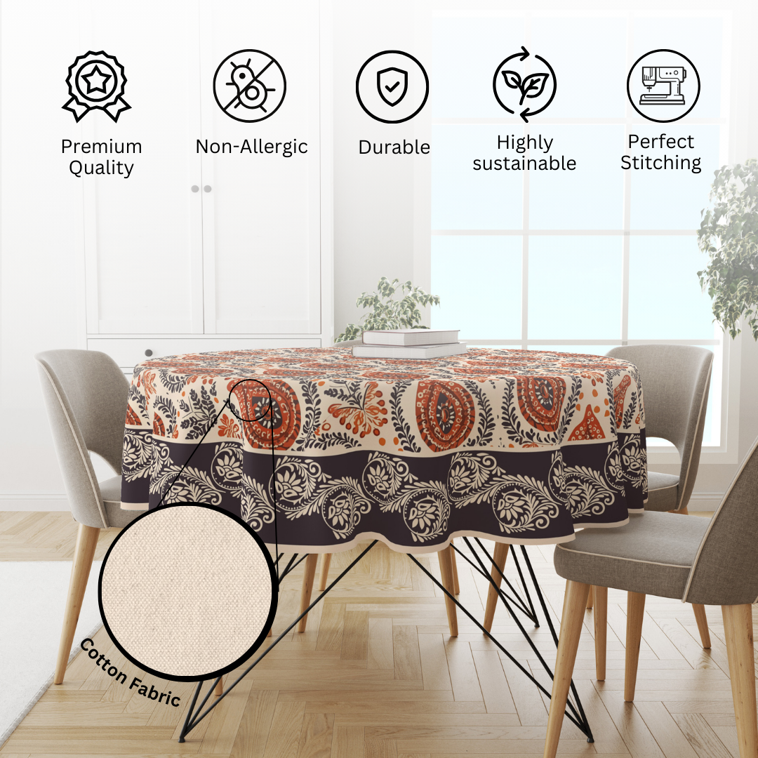 Brown Block | Premium Quality | Table Cloth/ Table Linen | Kitchen Linen - Image 6