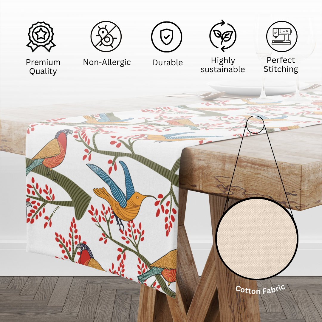 Bird Of Paradise| Table Linen/ Kitchen Linen| Table Runner| Premium Quality - Image 7