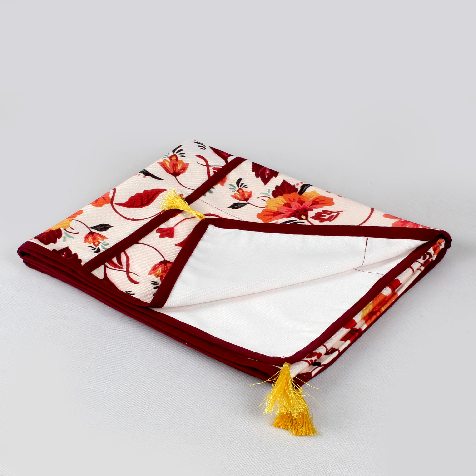 Orange Floral | Premium Quality | Fridge Cover | Fridge Protecter - Image 3