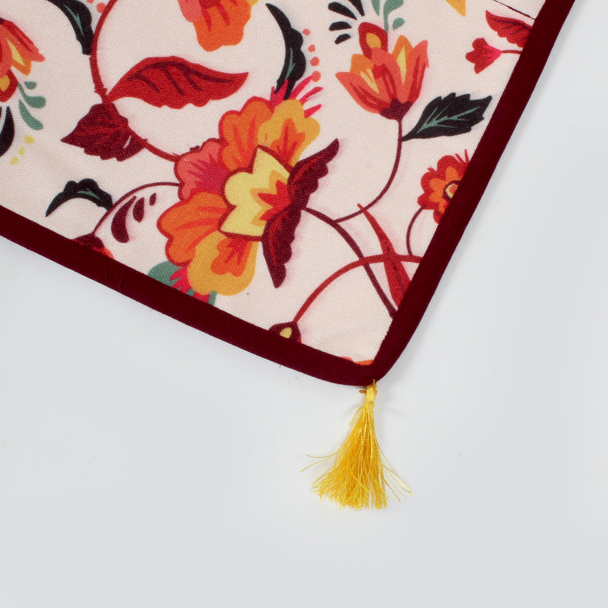 Orange Floral | Premium Quality | Fridge Cover | Fridge Protecter - Image 5