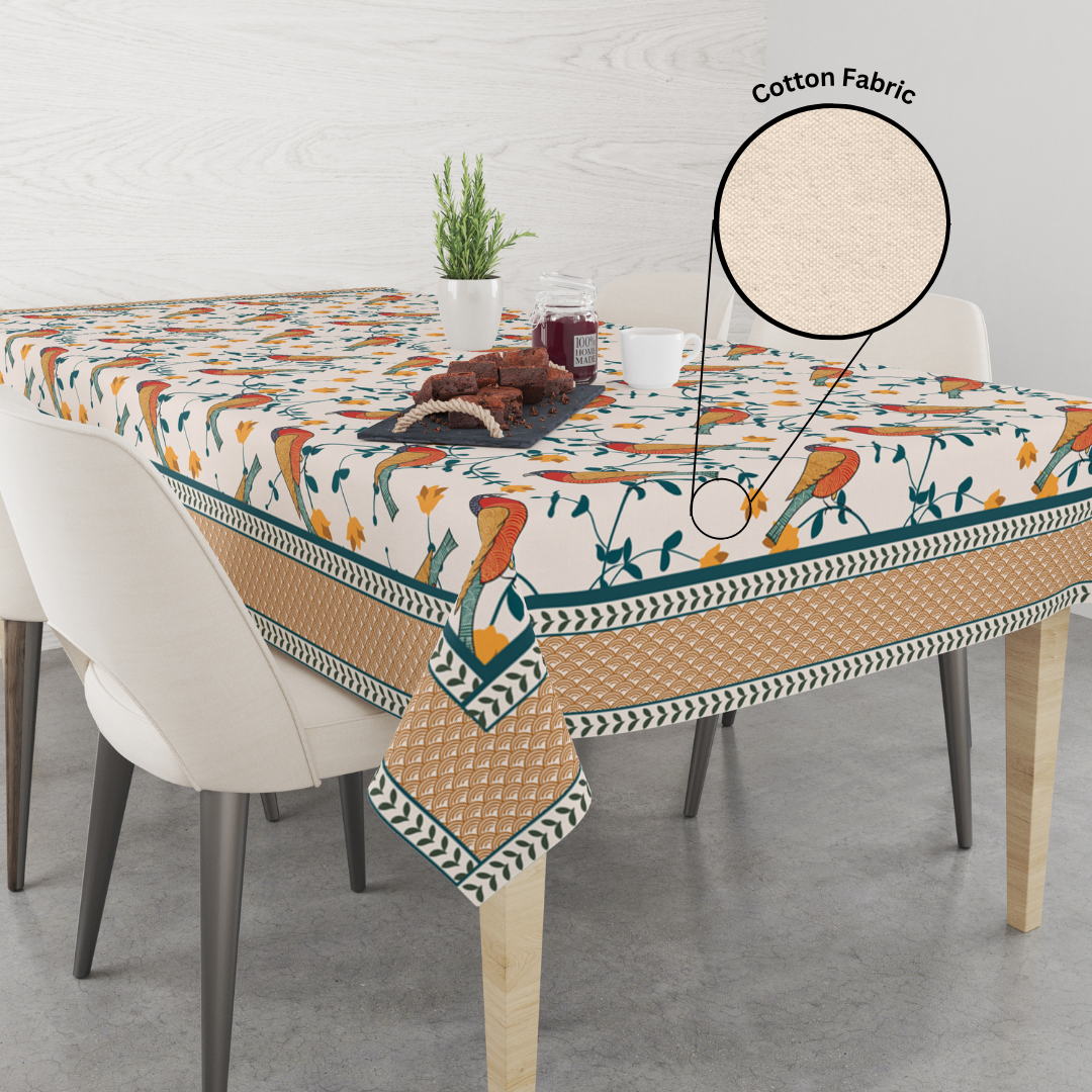 Bird's Land| Premium Quality | Table Cloth | Dining Table Cloth - Image 6