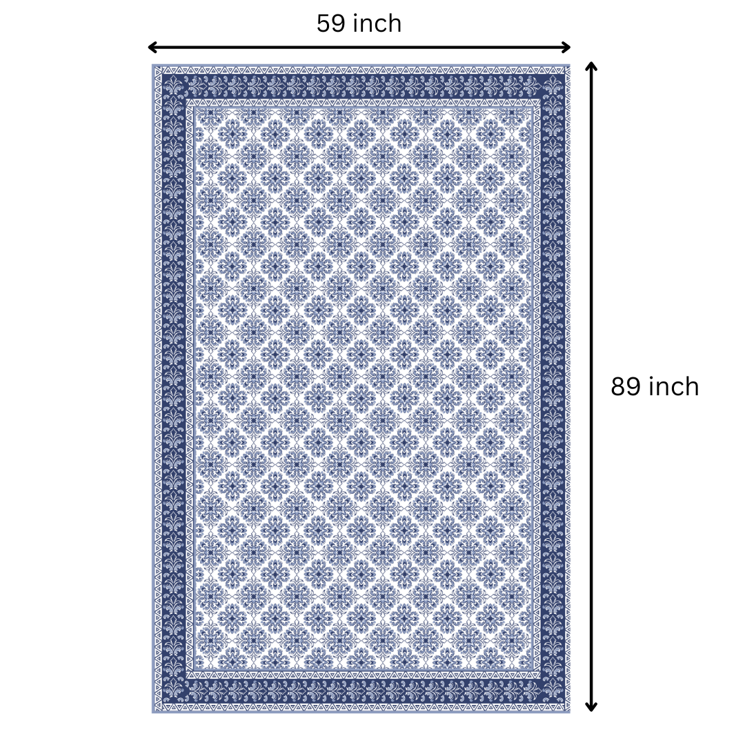 Turkish Blue| Premium Quality | Table Cloth | Dining Table Cloth - Image 8