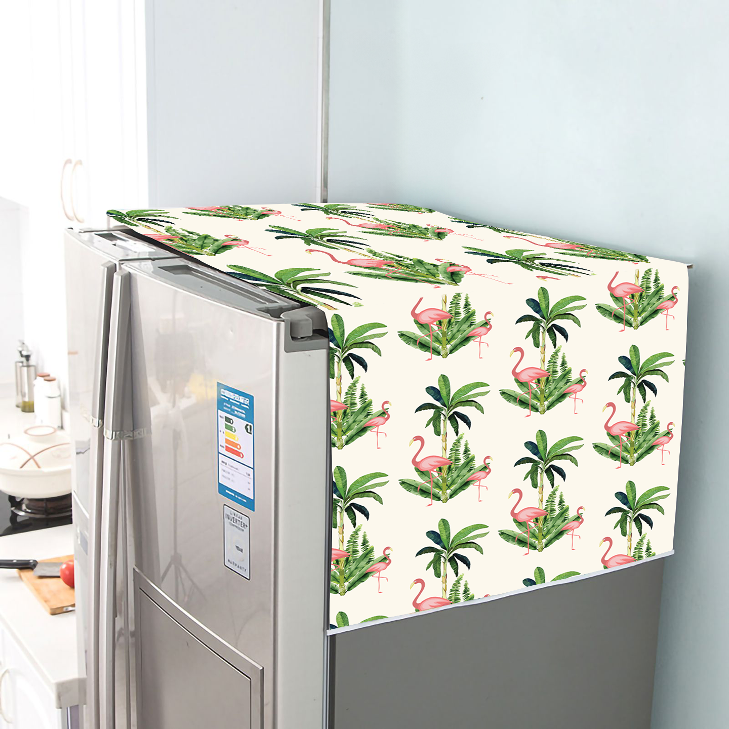 Flamingo| Premium Quality | Fridge Cover | Fridge Protecter - Image 3