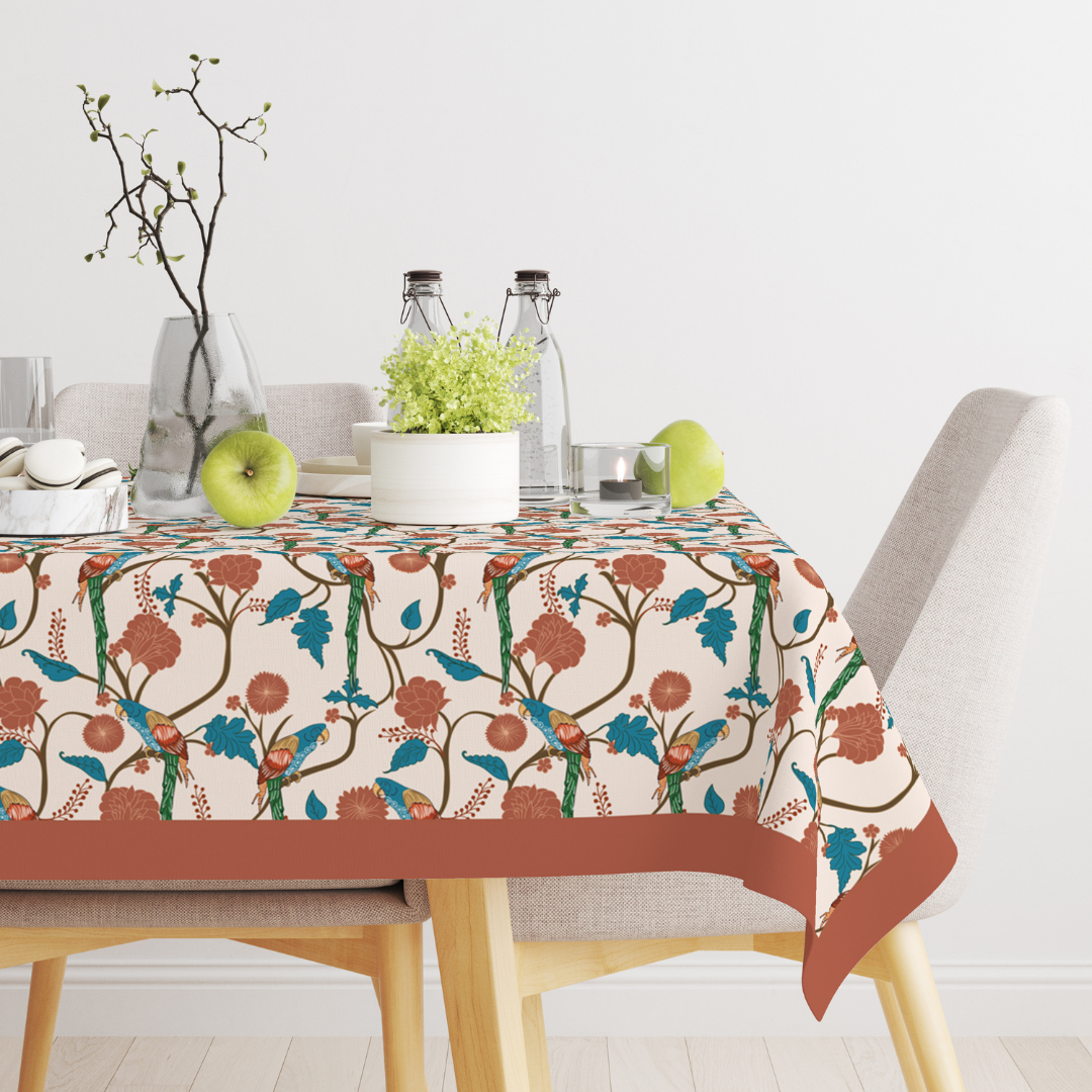 Parrot| Premium Quality | Table Cloth | Dining Table Cloth