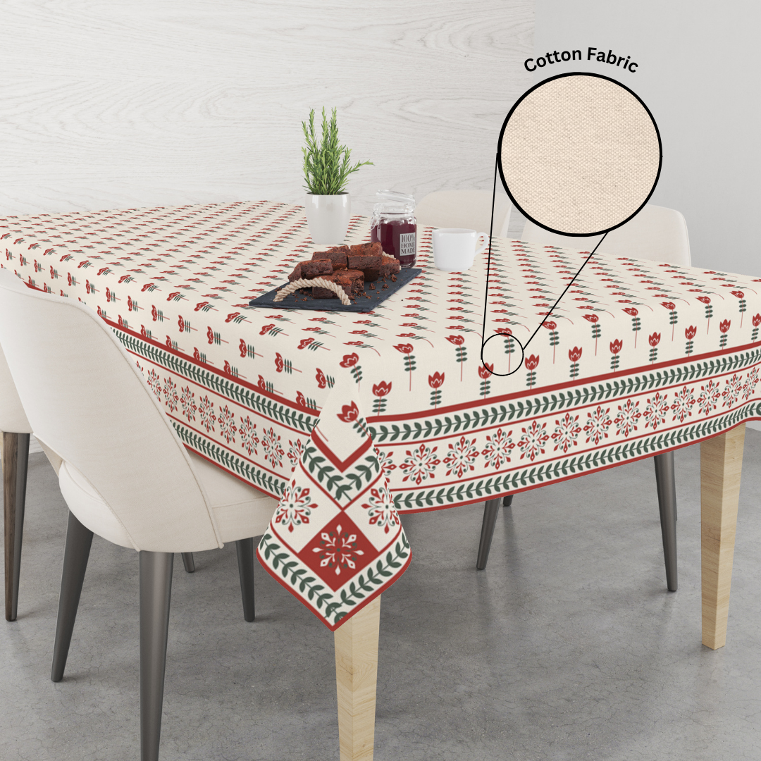 Floral Petal| Premium Quality | Table Cloth | Dining Table Cloth - Image 7