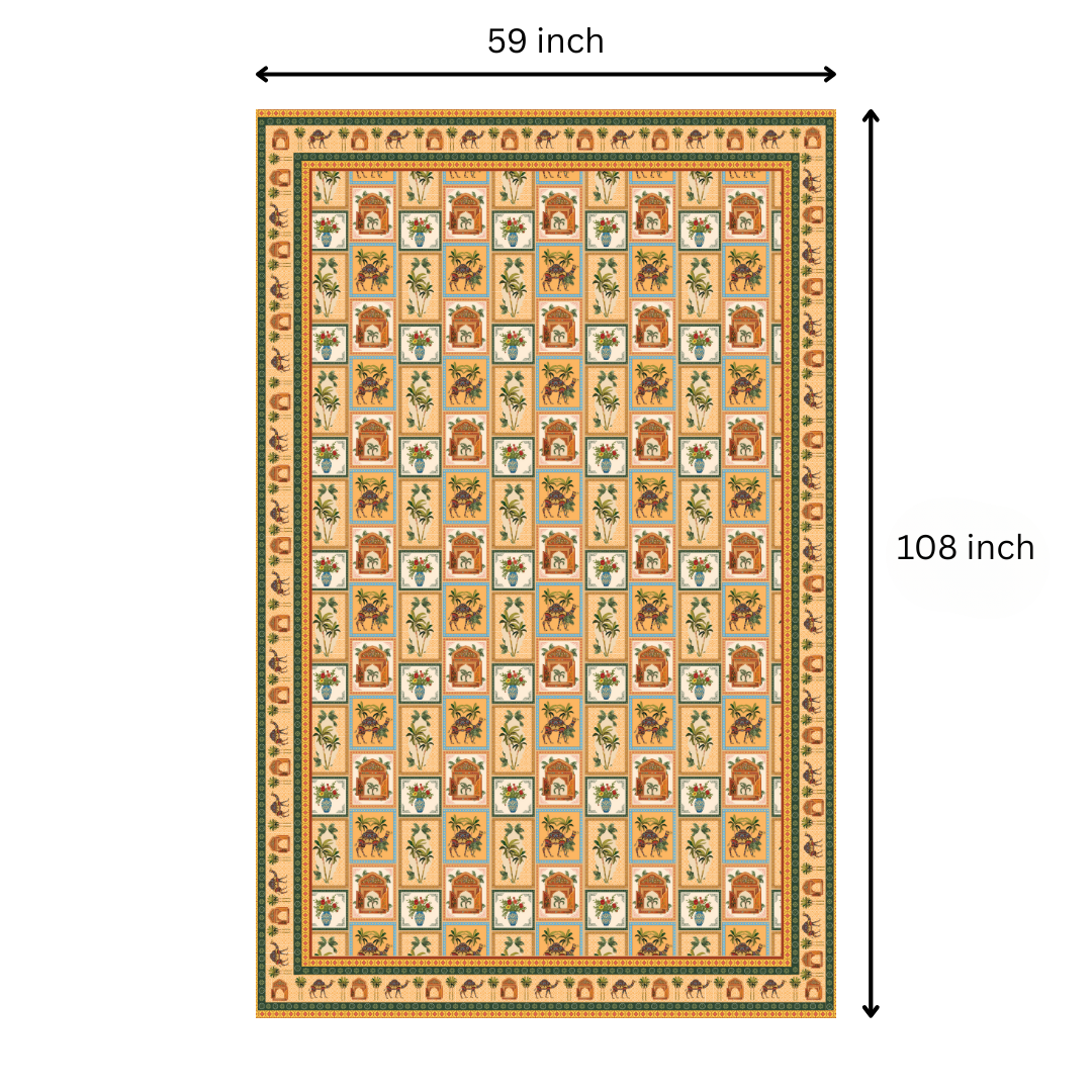 Jaipuri Jharoke| Premium Quality | Table Cloth | Dining Table Cloth - Image 9