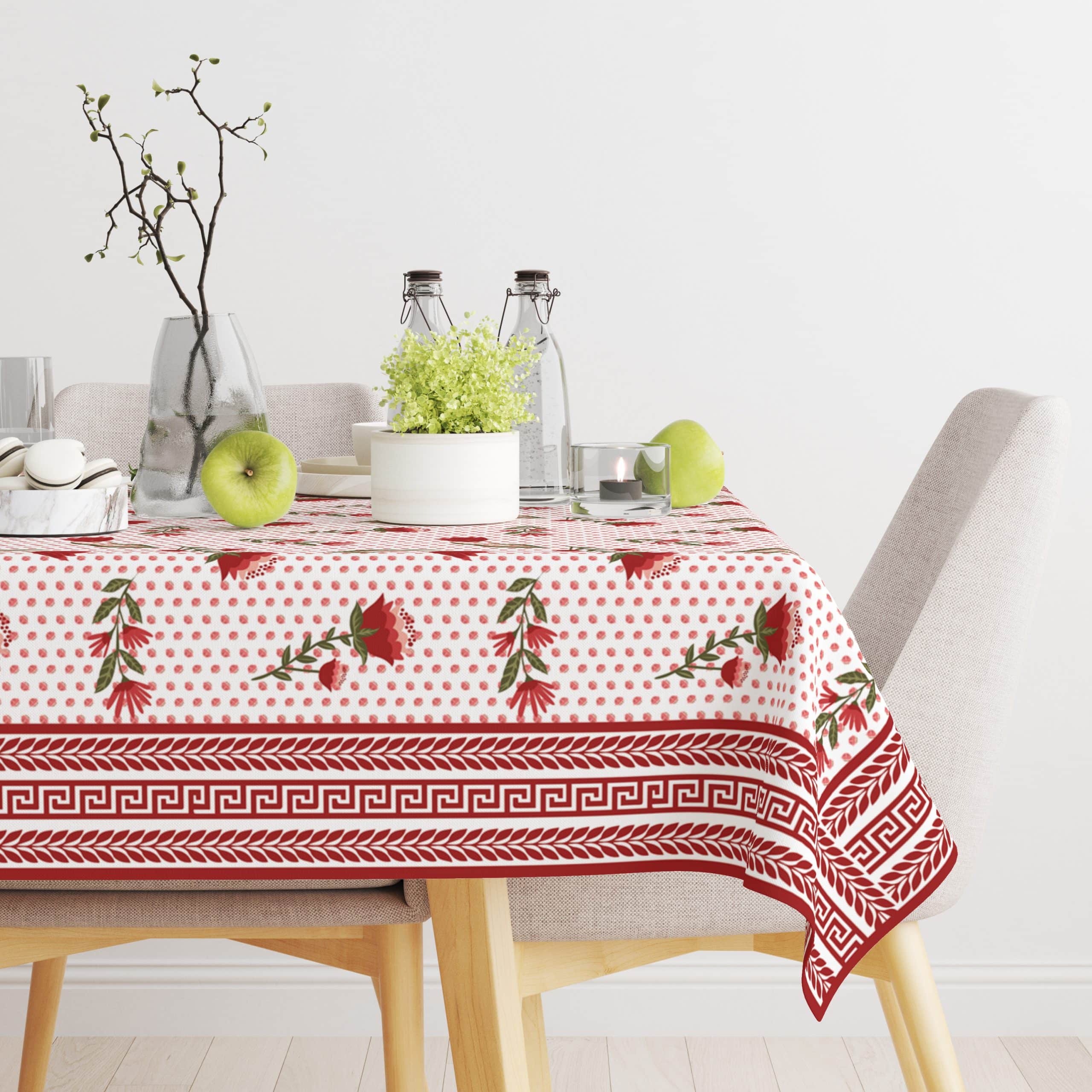 Love Red | Premium Quality | Table Cloth | Dining Table Cloth