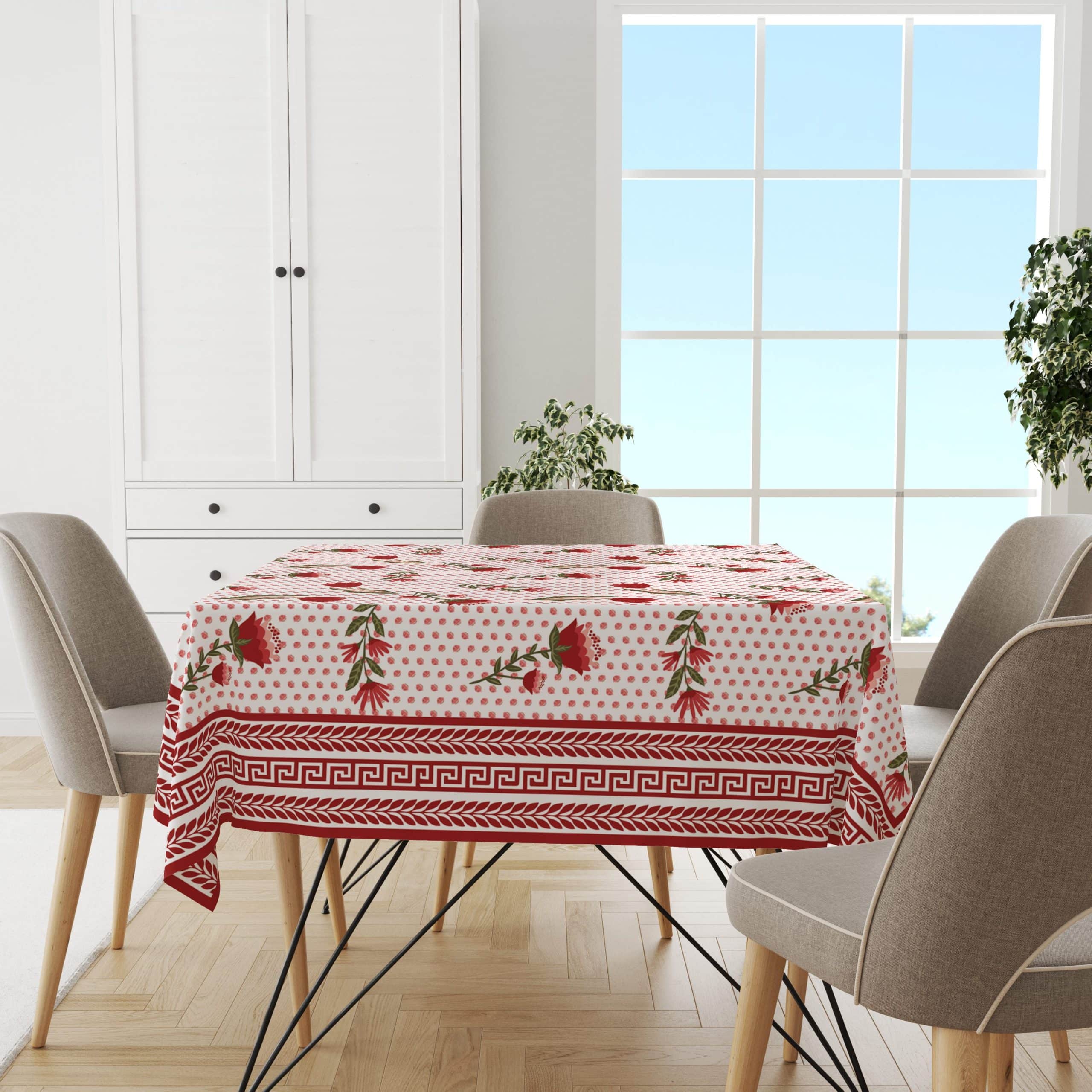 Love Red | Premium Quality | Table Cloth | Dining Table Cloth - Image 2
