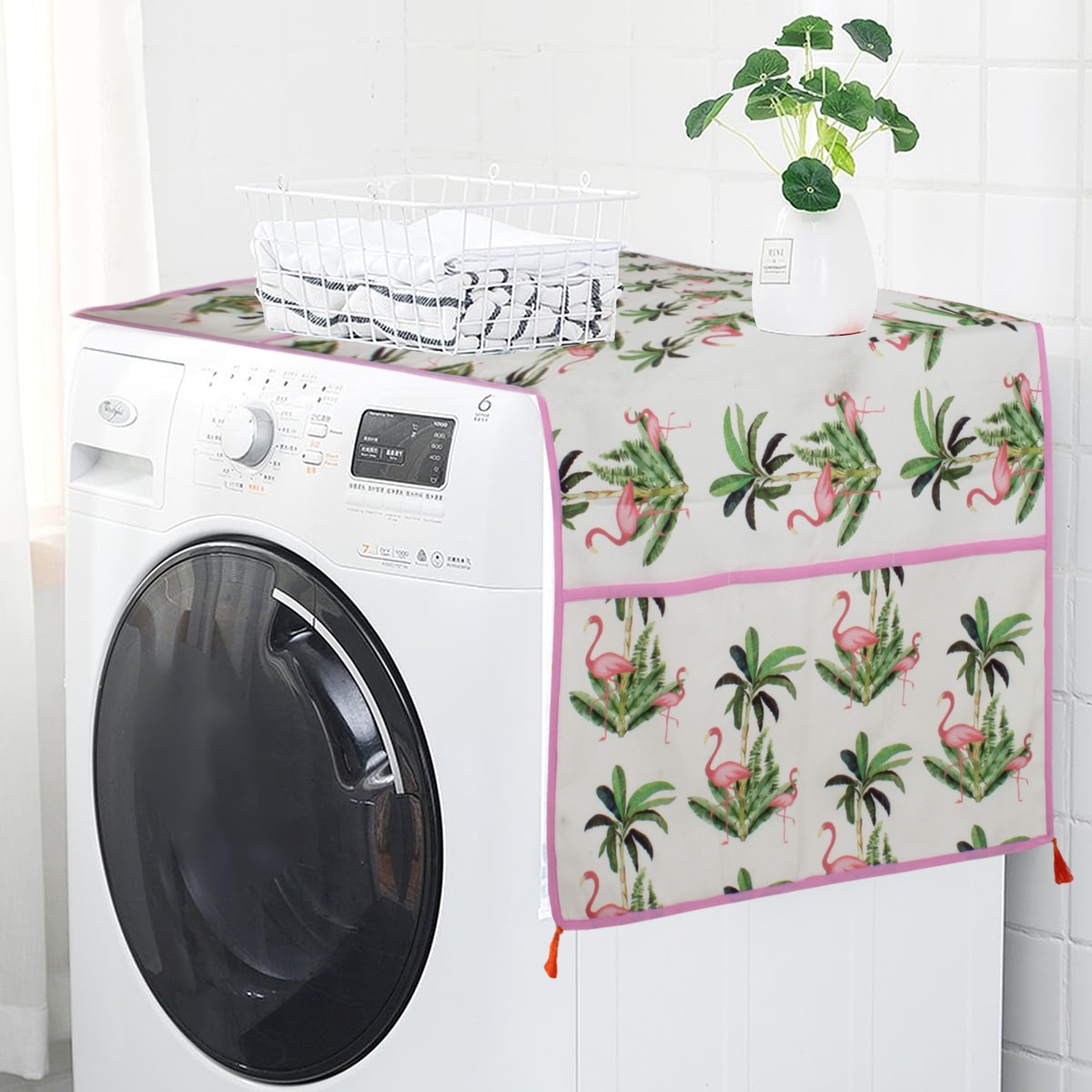 Flamingo| Premium Quality | Fridge Cover | Fridge Protecter - Image 5