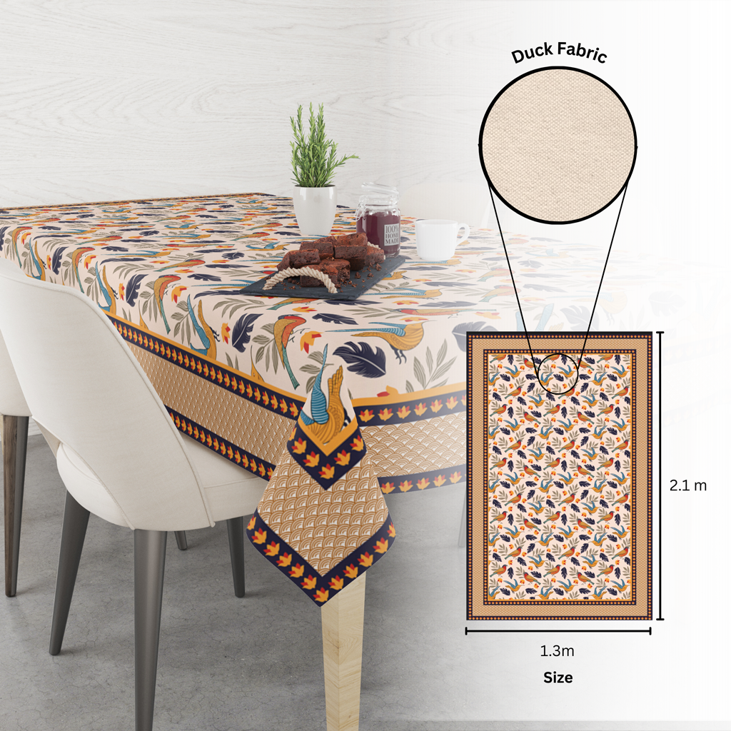 Chirpy Bird | Premium Quality | Table Cloth | Dining Table Cloth - Image 7