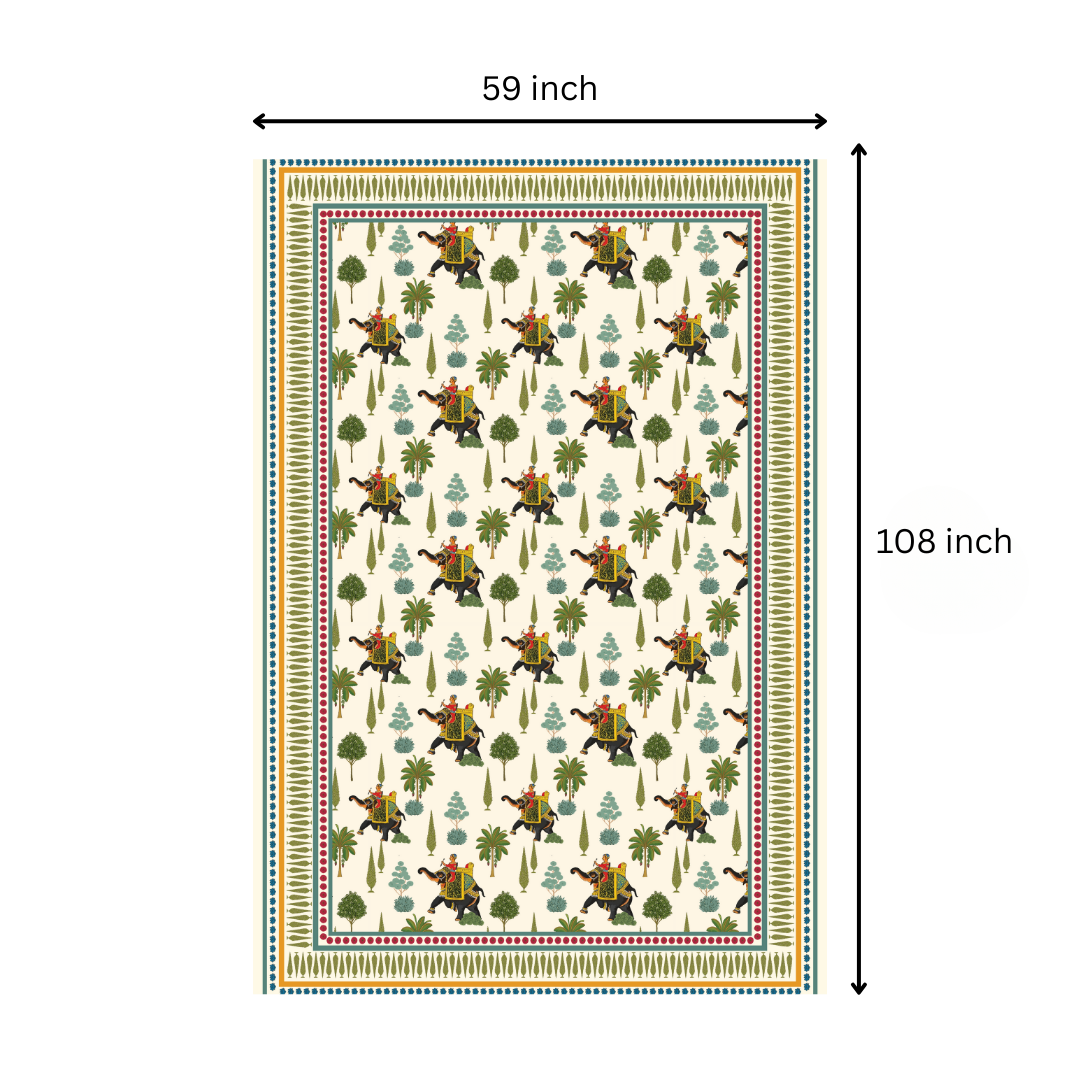 Royal Elephant | Premium Quality | Table Cloth | Dining Table Cloth - Image 7