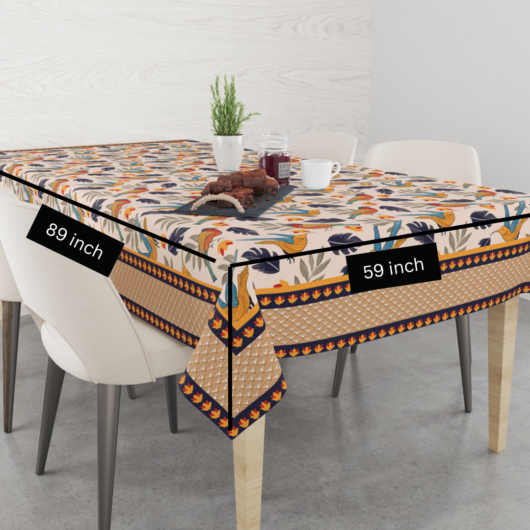 Chirpy Bird | Premium Quality | Table Cloth | Dining Table Cloth - Image 6
