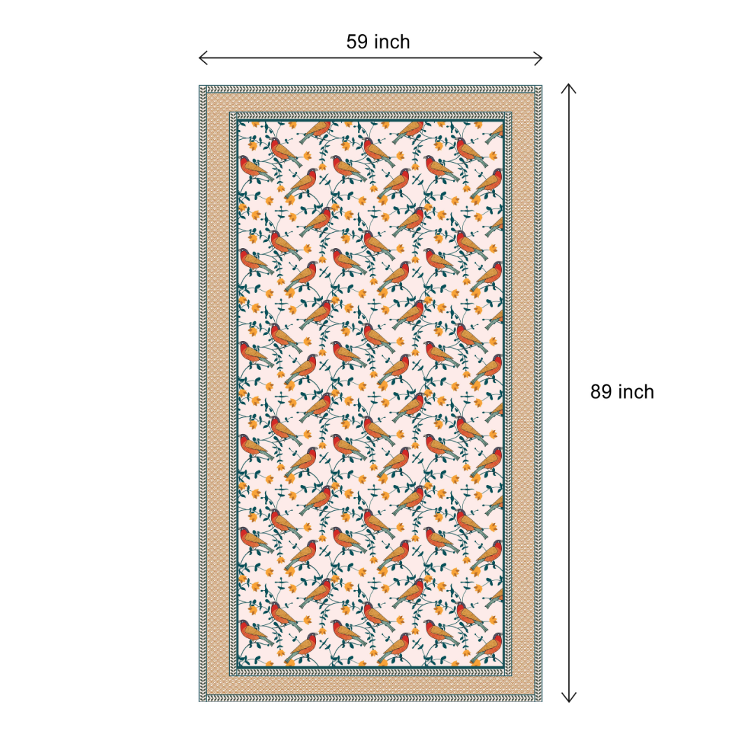 Bird's Land| Premium Quality | Table Cloth | Dining Table Cloth - Image 10