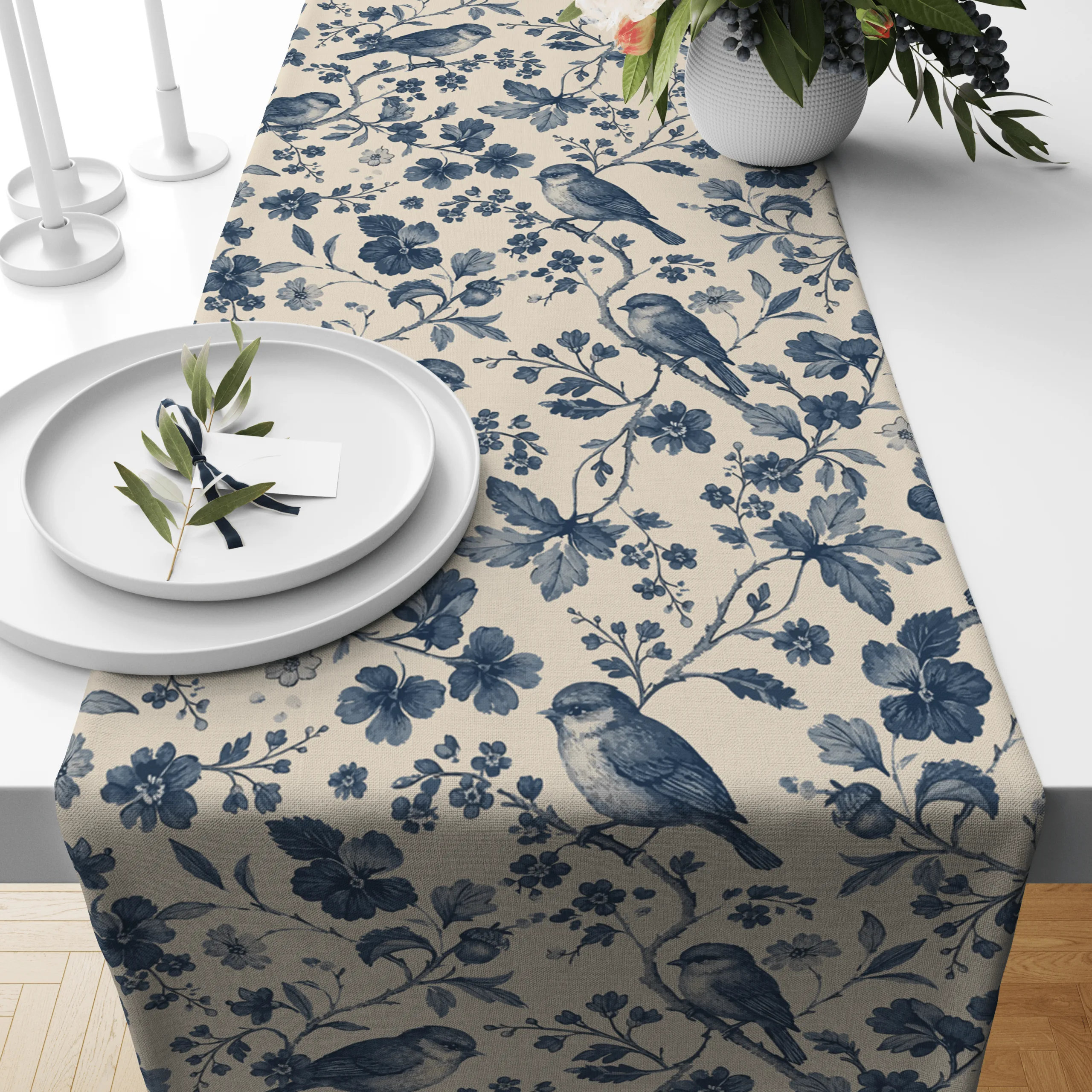Birds Roots| Table Runner | Table Linen | Kitchen And Table Linen