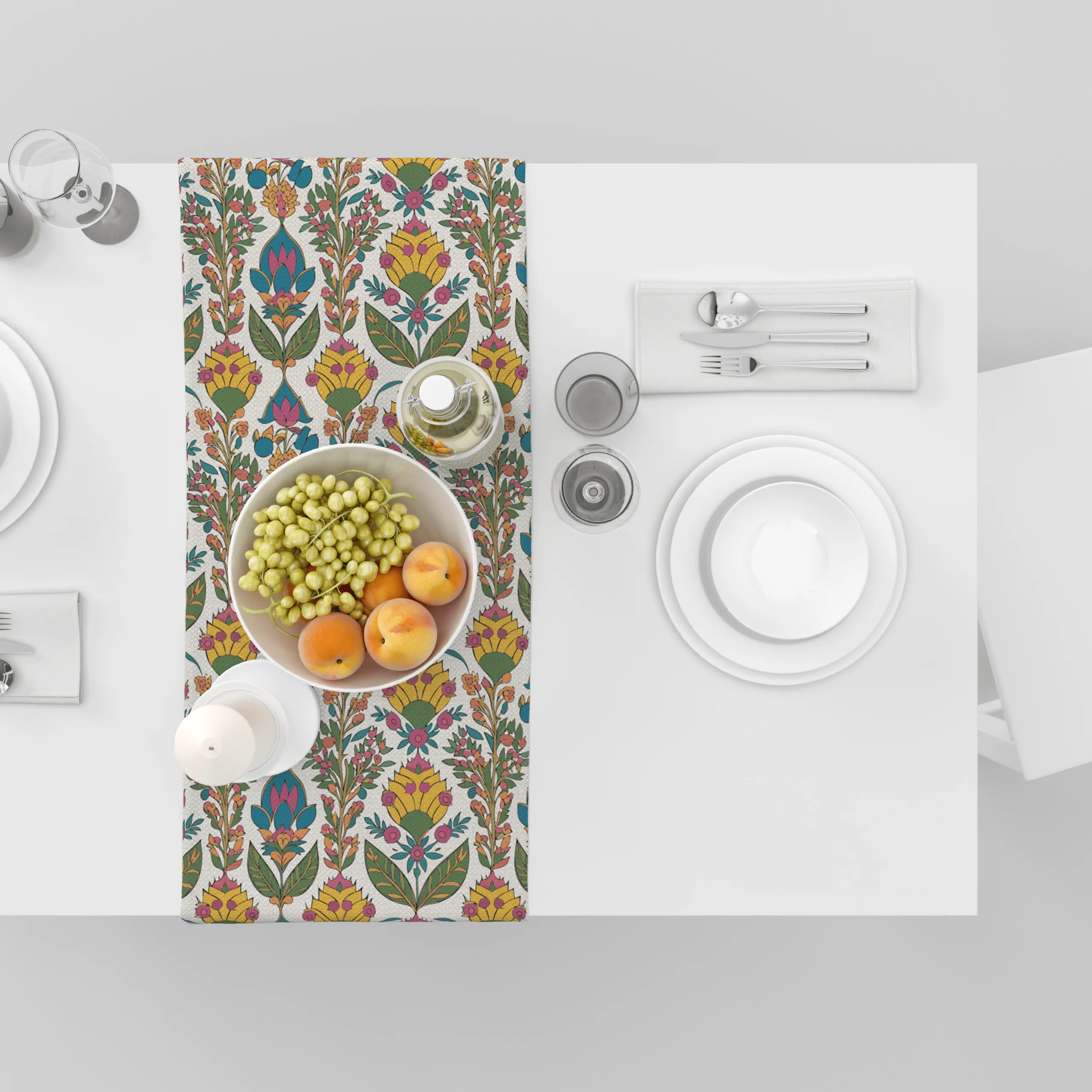 Yellow Flowers | Table Runner/ Table Linen| Premium Quality| Kitchen Linen - Image 8